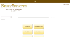 Desktop Screenshot of beurseffecten.nl